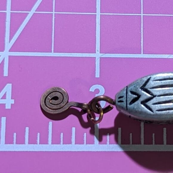 Bold Silver Bohemian Mixed Metal Earrings - Picture 6 of 8